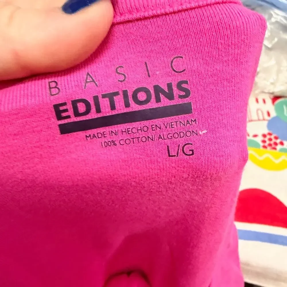 Women's Pink V-Neck Top